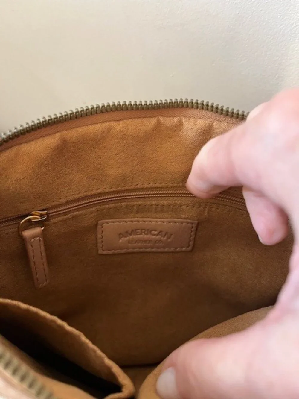 American Leather Co. Dover Monogram Wristlet - Picture 8 of 9